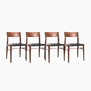 Danish Dining Chairs, Danimarca, 1960s, Set of 4-FQG-1746350