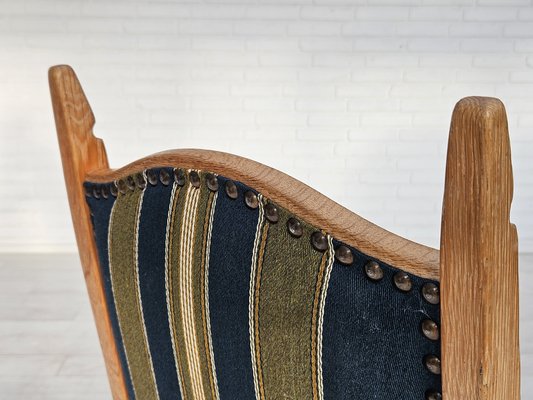 Danish Dining Chairs in Furniture Wool, 1970s, Set of 6-TMW-1763354