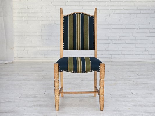 Danish Dining Chairs in Furniture Wool, 1970s, Set of 6-TMW-1763354