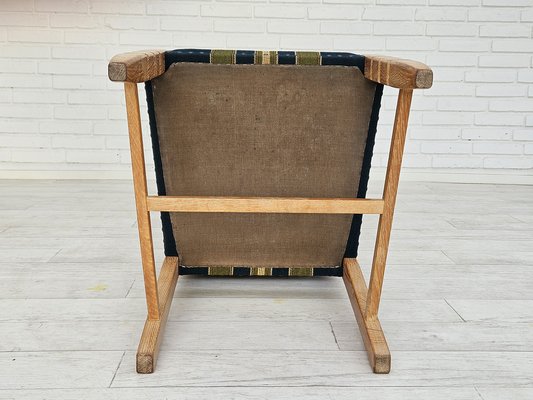 Danish Dining Chairs in Furniture Wool, 1970s, Set of 6-TMW-1763354