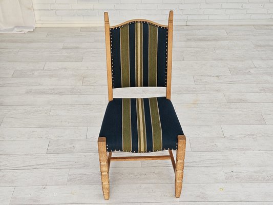 Danish Dining Chairs in Furniture Wool, 1970s, Set of 6-TMW-1763354