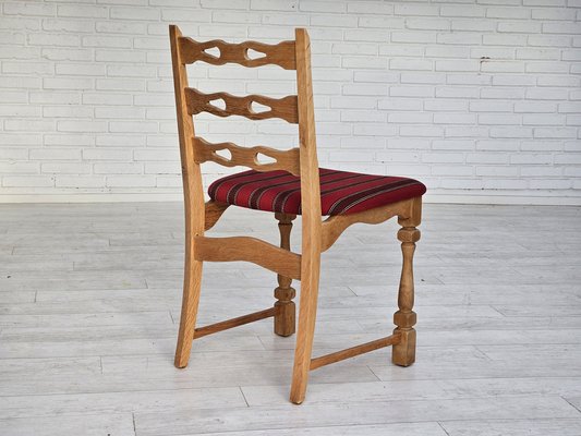 Danish Dining Chairs in Furniture Wool, 1970s, Set of 6-TMW-1763353