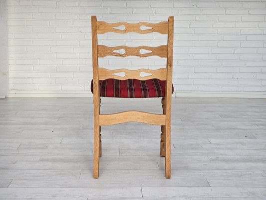 Danish Dining Chairs in Furniture Wool, 1970s, Set of 6-TMW-1763353