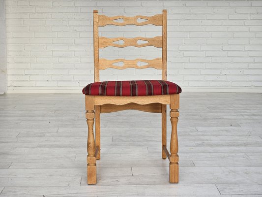 Danish Dining Chairs in Furniture Wool, 1970s, Set of 6-TMW-1763353