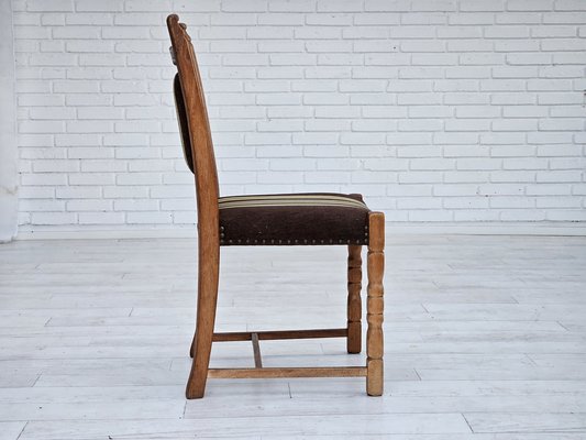 Danish Dining Chairs in Oak Wood, 1970s, Set of 6-TMW-1763267