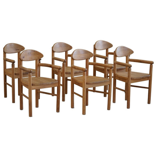 Danish Dining Chairs in Pine by Rainer Daumiller, 1970s, Set of 6