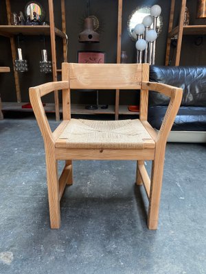 Danish Dining Chairs in Pine by Tage Poulsen, 1974, Set of 6-QVY-1756495