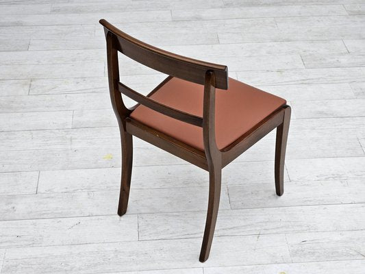 Danish Dining Chairs in Teak and Leather from Ørum Møbelfabrik, 1960s-1970s, Set of 6-TMW-1783598