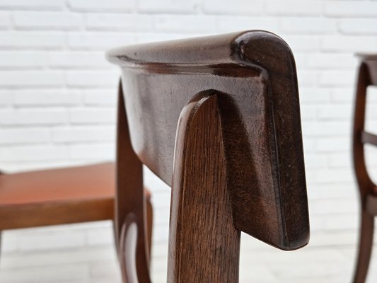 Danish Dining Chairs in Teak and Leather from Ørum Møbelfabrik, 1960s-1970s, Set of 6-TMW-1783598