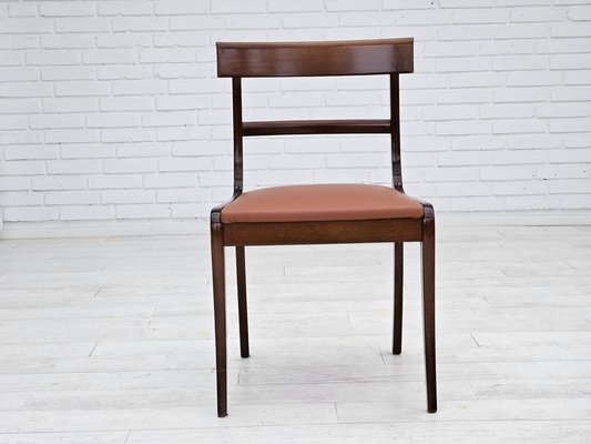 Danish Dining Chairs in Teak and Leather from Ørum Møbelfabrik, 1960s-1970s, Set of 6-TMW-1783598