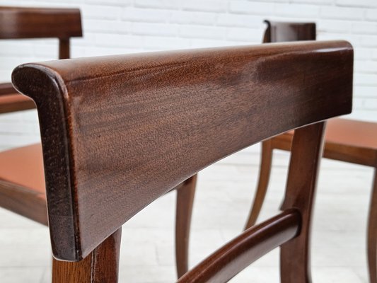 Danish Dining Chairs in Teak and Leather from Ørum Møbelfabrik, 1960s-1970s, Set of 6-TMW-1783598