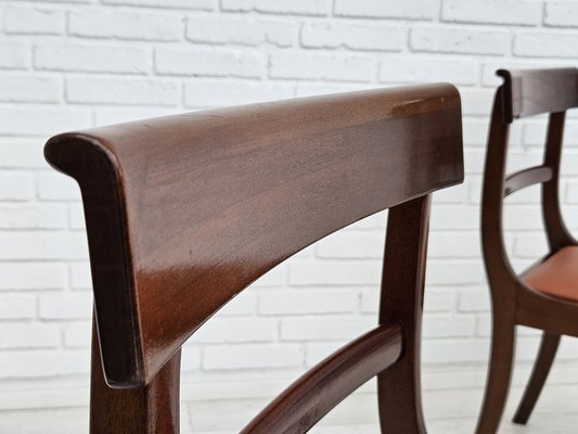 Danish Dining Chairs in Teak and Leather from Ørum Møbelfabrik, 1960s-1970s, Set of 6-TMW-1783598