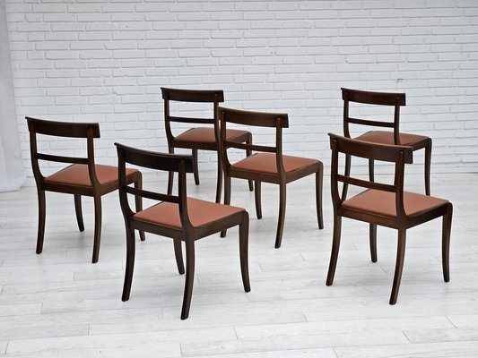 Danish Dining Chairs in Teak and Leather from Ørum Møbelfabrik, 1960s-1970s, Set of 6-TMW-1783598