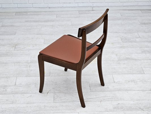 Danish Dining Chairs in Teak and Leather from Ørum Møbelfabrik, 1960s-1970s, Set of 6-TMW-1783598