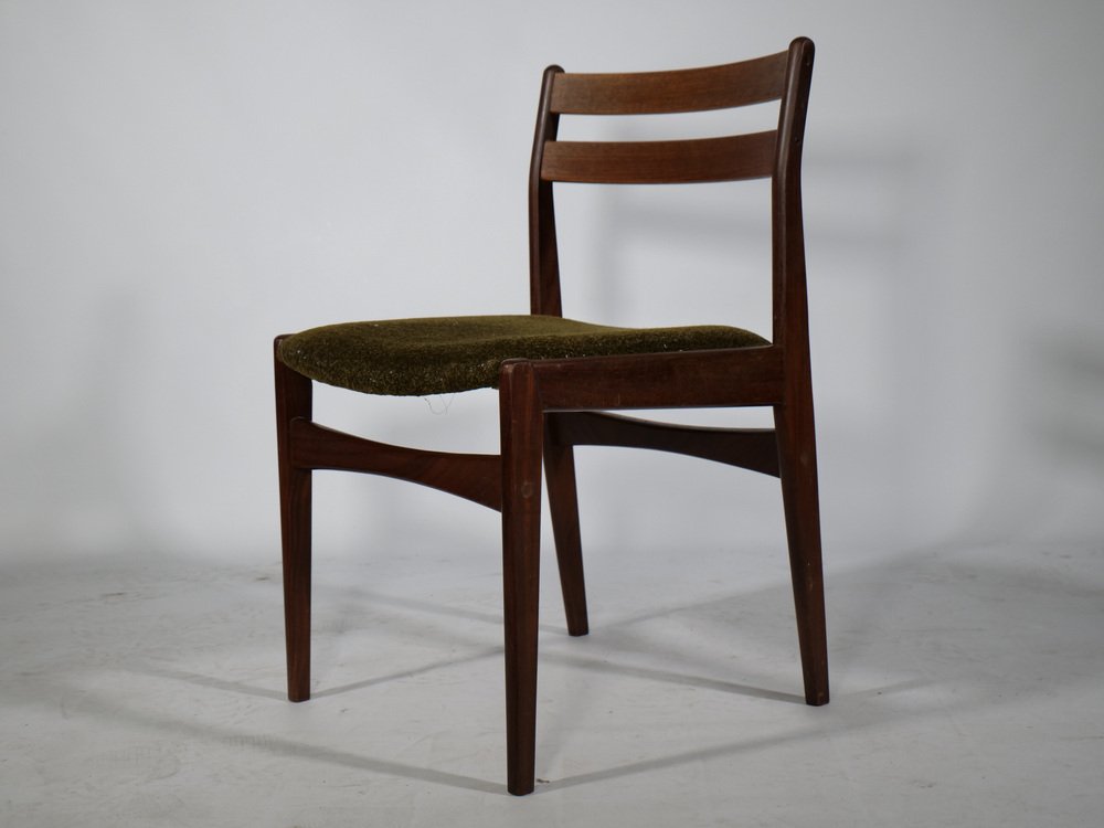 Danish Dining Chairs in Teak by Frem Røjle, 1960s, Set of 4