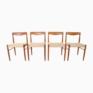 Danish Dining Chairs in Teak by H.W.. Klein for Bramin, 1960s, Set of 4-FUP-1377325