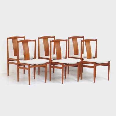 Danish Dining Chairs in Teak by Henning Sørensen, Set of 6-UBE-1335567