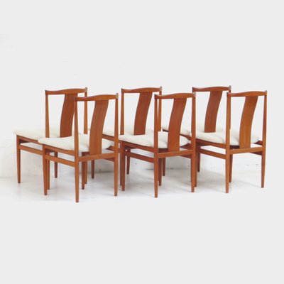 Danish Dining Chairs in Teak by Henning Sørensen, Set of 6-UBE-1335567