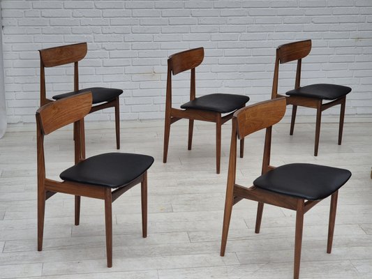 Danish Dining Chairs in Teak Wood, 1960s, Set of 5-TMW-2028164