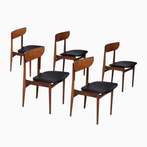 Danish Dining Chairs in Teak Wood, 1960s, Set of 5-TMW-2028164