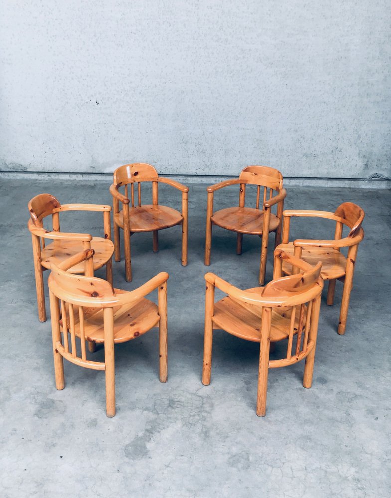 Danish Dining Chairs Set by Rainer Daumiller for Hirtshals Savvaerk, 1970s, Set of 6