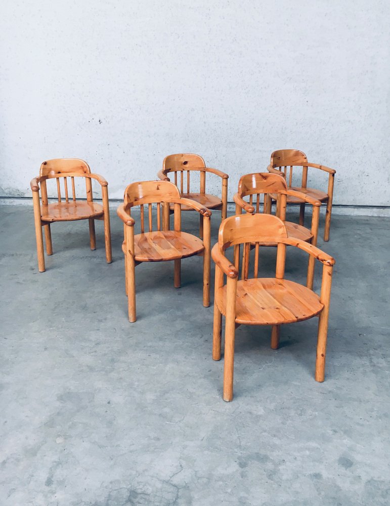 Danish Dining Chairs Set by Rainer Daumiller for Hirtshals Savvaerk, 1970s, Set of 6