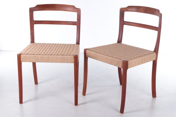 Danish Dining Room Chairs by Ole Wanscher, 1960, Set of 2-EZZ-1058620