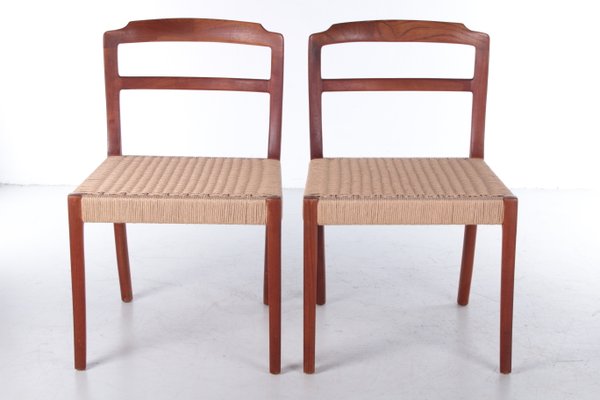 Danish Dining Room Chairs by Ole Wanscher, 1960, Set of 2-EZZ-1058620