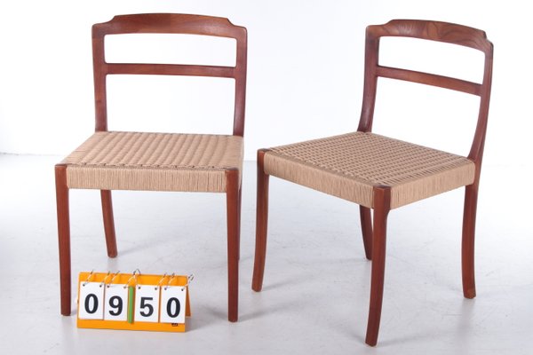 Danish Dining Room Chairs by Ole Wanscher, 1960, Set of 2-EZZ-1058620