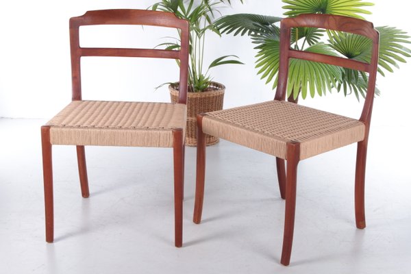 Danish Dining Room Chairs by Ole Wanscher, 1960, Set of 2-EZZ-1058620