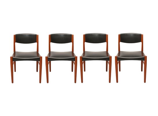 Danish Dining Room Chairs in Teak, 1965, Set of 4-PF-1387873