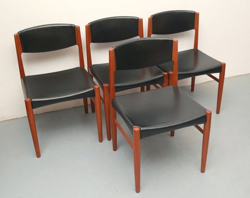 Danish Dining Room Chairs in Teak, 1965, Set of 4-PF-1387873