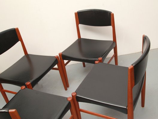 Danish Dining Room Chairs in Teak, 1965, Set of 4-PF-1387873