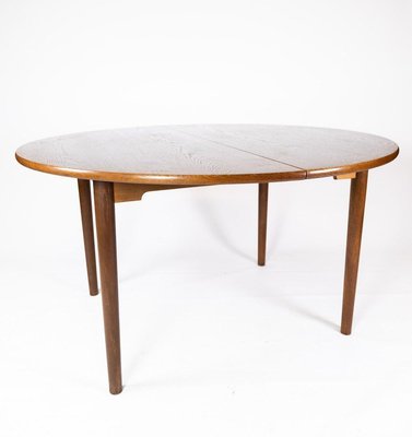 Danish Dining Table in Dark Oak, 1960s-UY-884675