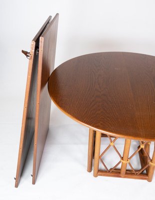 Danish Dining Table in Oak with Two Extensions, 1960s-UY-942381