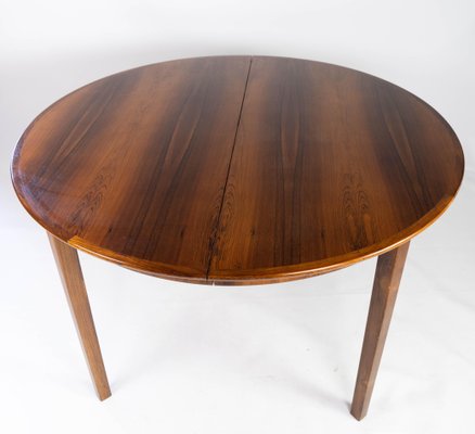 Danish Dining Table in Rosewood with Extension Plates, 1960s-UY-952742