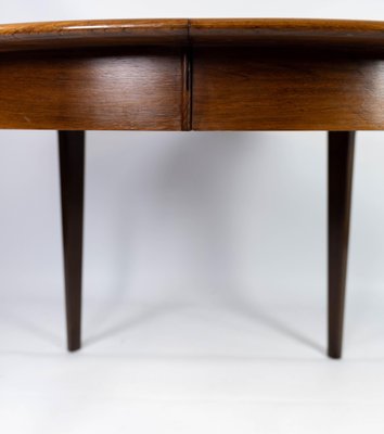 Danish Dining Table in Rosewood with Extension Plates, 1960s-UY-952744