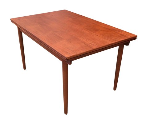 Danish Dining Table in Teak with Double Pull-Out Tops, 1960s-BPJ-1789284