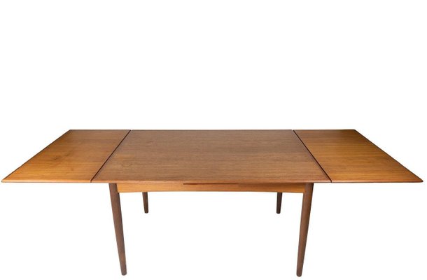 Danish Dining Table in Teak with Extensions, 1960s-UY-852219