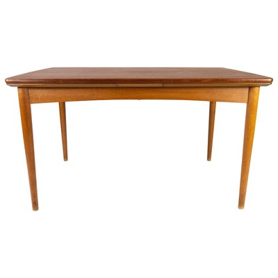 Danish Dining Table in Teak with Extensions and Legs in Oak, 1960s-UY-951523