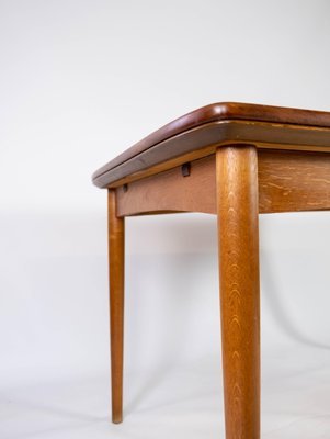 Danish Dining Table in Teak with Extensions and Legs in Oak, 1960s-UY-951523