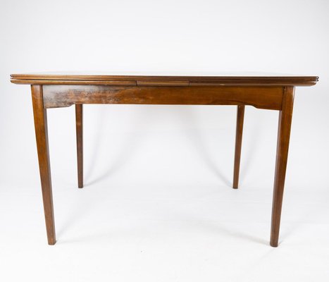 Danish Dining Table in Walnut with Extension, 1960s-UY-852220