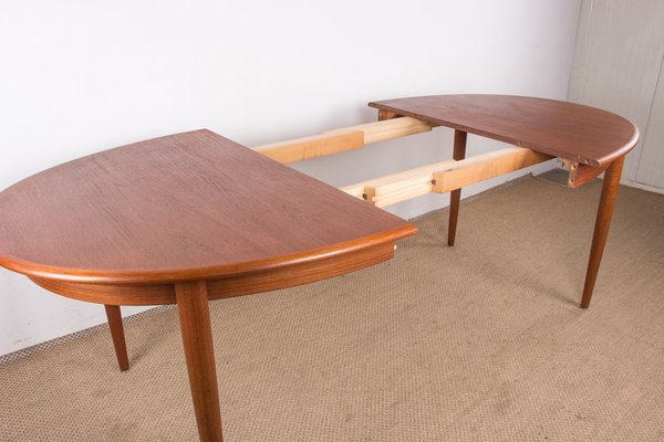 Danish Dinner Table in Teak by Gudme Mobelfabrik, 1960s-EMB-1730453