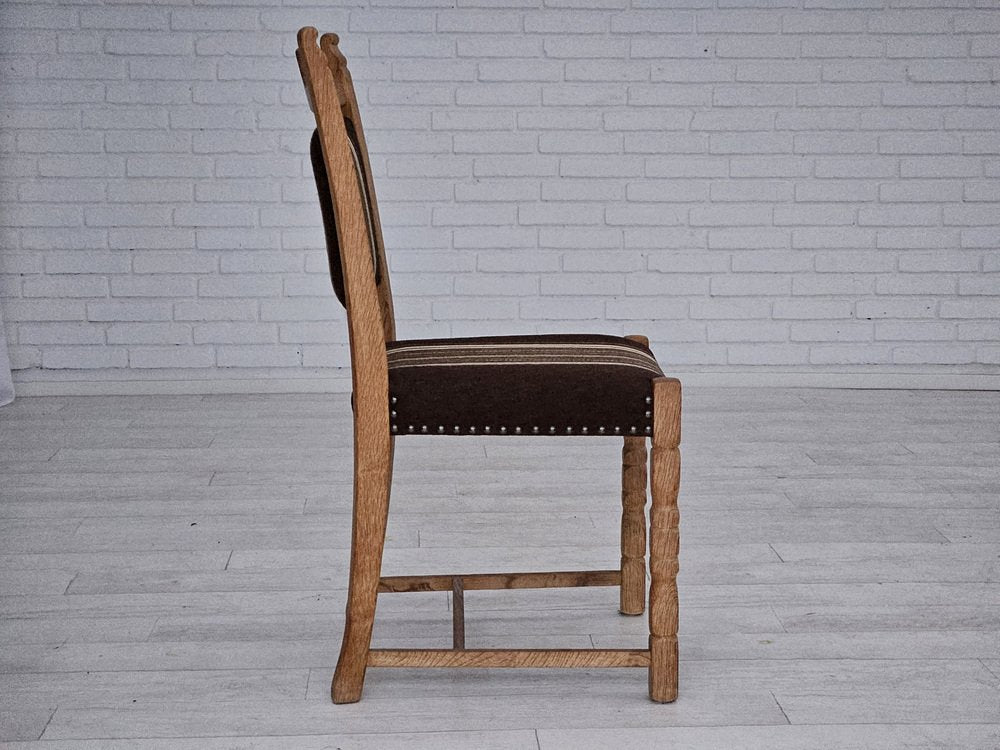 Danish Dinning Chairs in Oak, 1970s, Set of 6