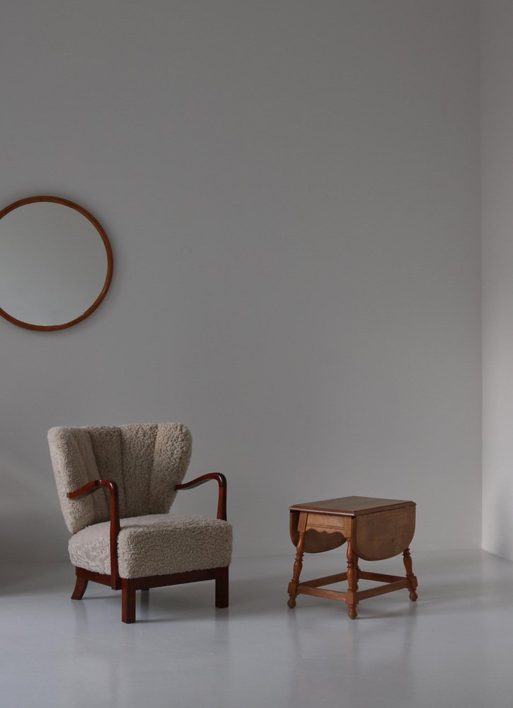 Danish Drop-Leaf Table in Quartersawn Oak by Henry Kjærnulf, 1960s