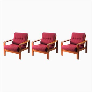 Danish Easy Chairs, 1960s, Set of 3-XH-1803897