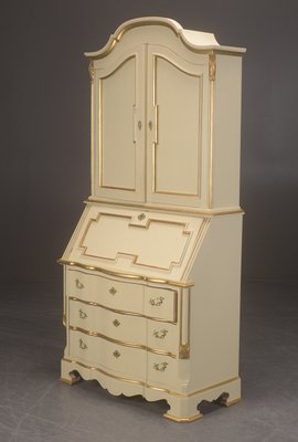 Danish Essay Secretary with Subtle Gilding-VAP-1145778