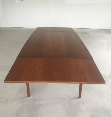 Danish Expandable Teak Dining Table by Alfred Christensen for Slagelse Mobler, 1950s-VVO-1974182