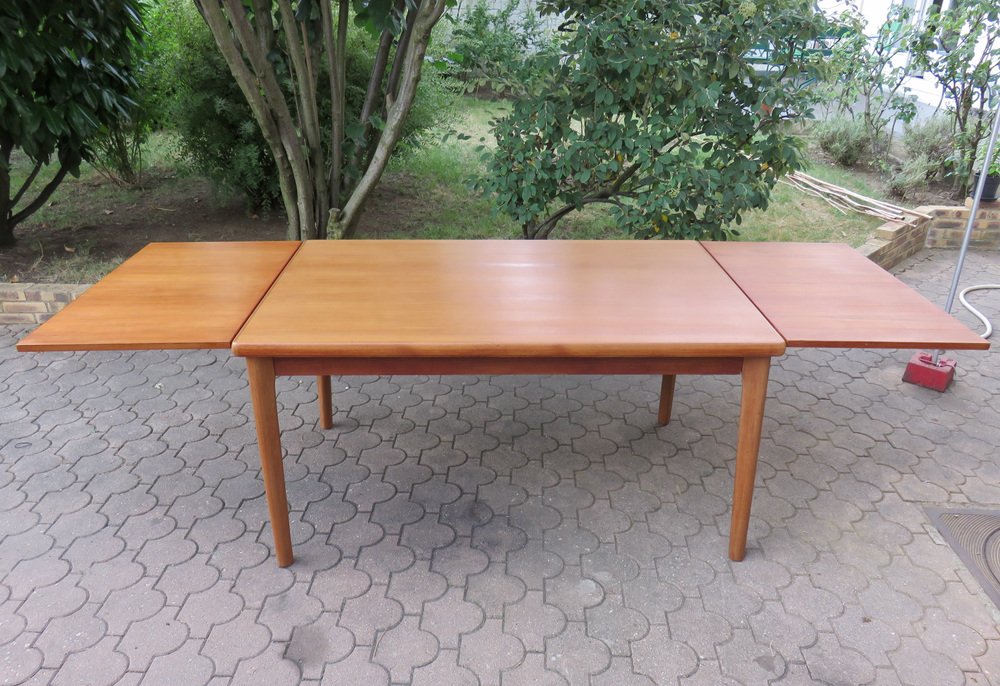 Danish Extendable Table in Teak by Henning Kjaernulf for Vejle Mobelfabrik, 1960