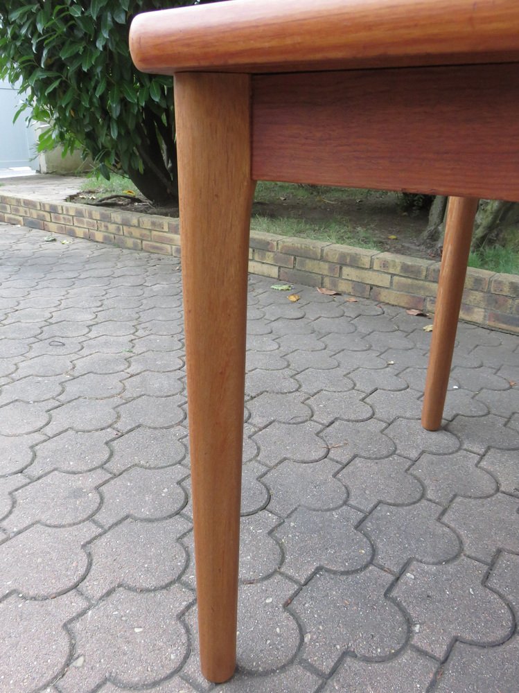 Danish Extendable Table in Teak by Henning Kjaernulf for Vejle Mobelfabrik, 1960